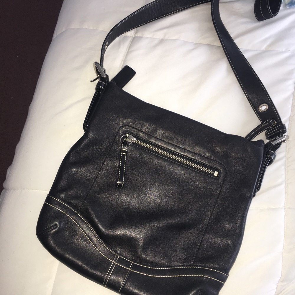 Leather Authentic Crossbody Coach Bag